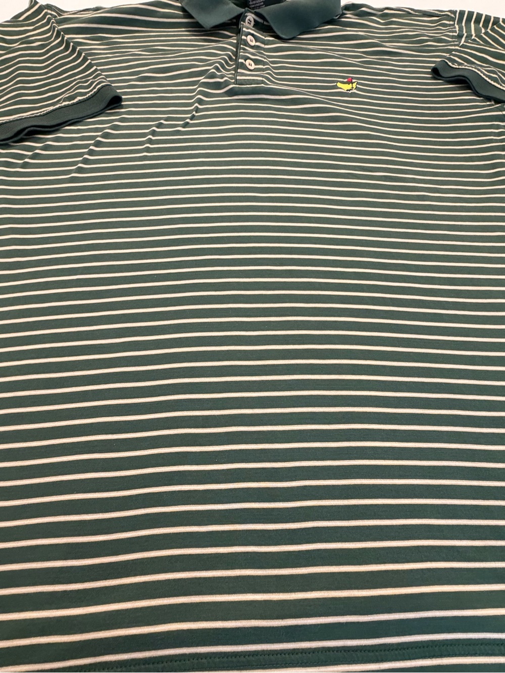 Vintage Masters Clubhouse Collection Green Striped Polo Shirt Original Logo - Picture 5 of 14